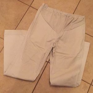 Maternity Khaki Flare Leg Pants, Sz M